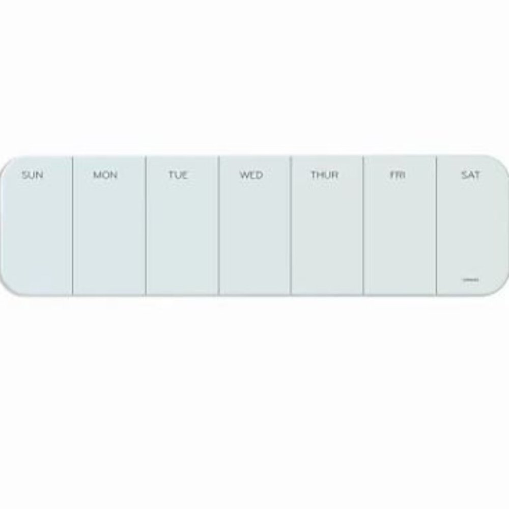 Weekly Dry Erase Glass Whiteboard
